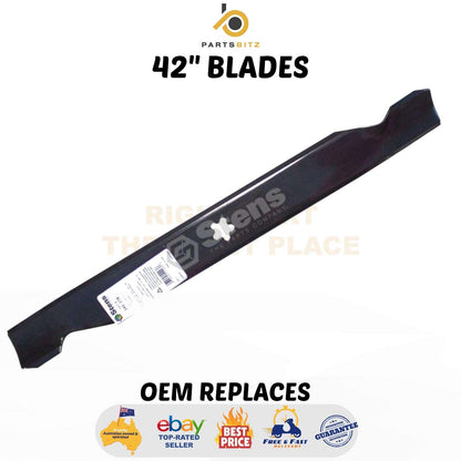 2 X Blades 42"  for Husqvarna , Craftsman Mowers 532 13 84-98 , 532 13 88-71 - Parts bitz