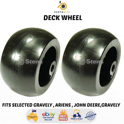 2 X Deck Wheels Fits Selected Gravely , Ariens , John Deere Ride on Mowers TCU187 - Parts bitz