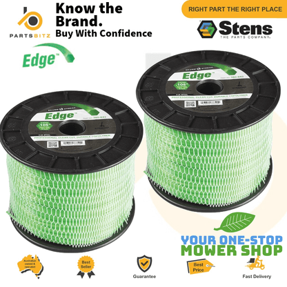 2 X Genuine Stens Silver Streak Edge Trimmer Line Whipper Snipper 343m 2.67mm - Parts bitz
