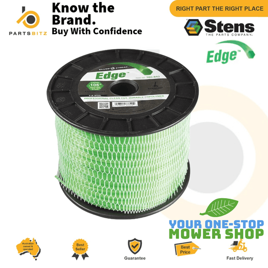 2 X Genuine Stens Silver Streak Edge Trimmer Line Whipper Snipper 343m 2.67mm - Parts bitz