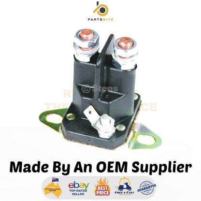 2 X Ride on Mower Starter Solenoid Universal 3 Terminal 12v Bottom Mount - Parts bitz