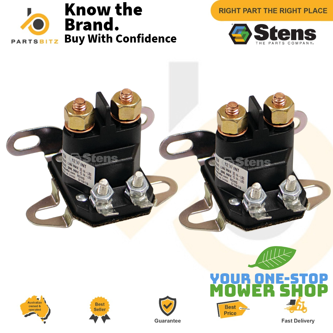 2 X  Solenoid Mower Fits John Deere , Husqvarna  GY00185 , AM130365 - Parts bitz