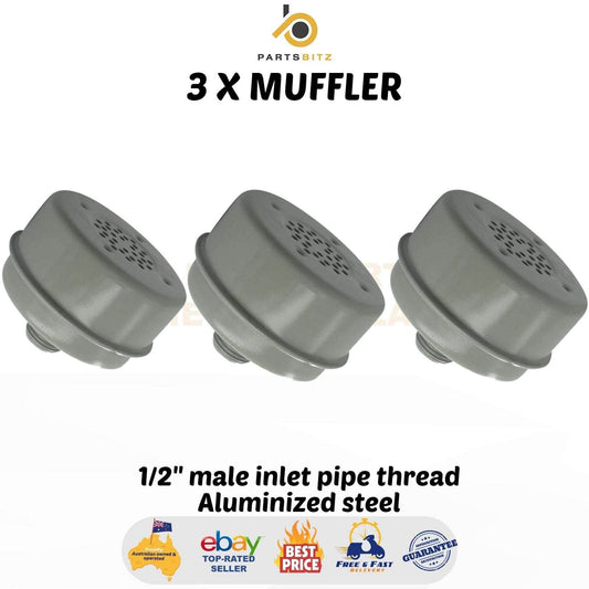3 X Muffler Suits Briggs & Stratton 3 to 4 Hp , Rover , Masport , Victa 391435 - Parts bitz