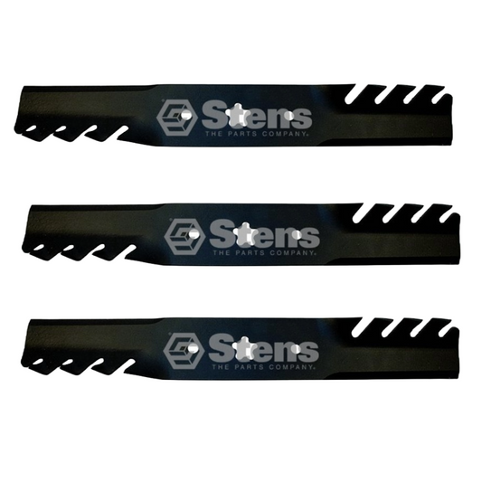 3 X Toothed Blades for Husqvarna Front Engine Models Mower fits 50" 532 13 73 80 - Parts bitz