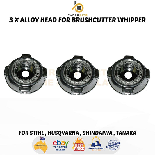 3 X Alloy Head 25mm for Brushcutter Whipper Snipper Stihl Husqvarna Shindaiwa Tanaka - parts bitz - #shop_name# -STENS