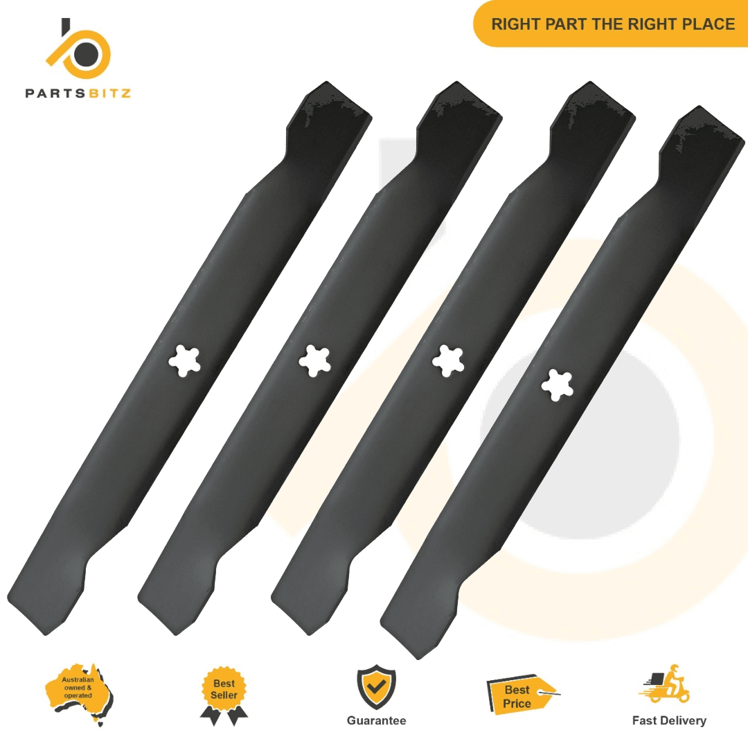4 X 38 inch Blades for Husqvarna Mcculloch Flymo Ride on Mowers 532 12 78 42 - Parts bitz