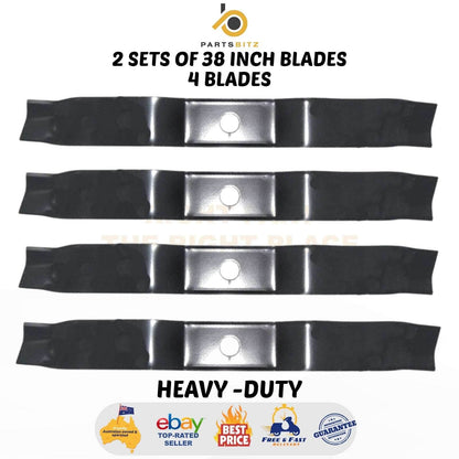 4 X 38 Inch Blades for Rover Viking & Murray Ride on Mower 95104E701 , 92543E701 - Parts bitz