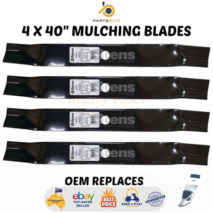 4 X 40" Mulching Blades for Rover Murray Viking Mower 095103E701 , 095103E701MA - Parts bitz