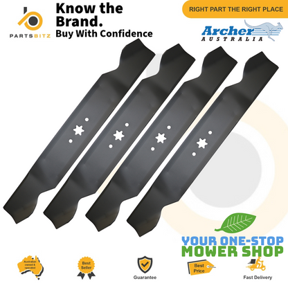 4 X 42" Blade Set for Selected Mtd Ride on Mower 742-04308 , 942-04308 - Parts bitz