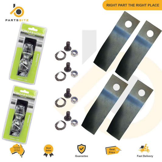 4 X Blade Kit Fits Honda Lawn Mowers HRU19 HRU21 06720-VA3-K00 19" 21" - Parts bitz