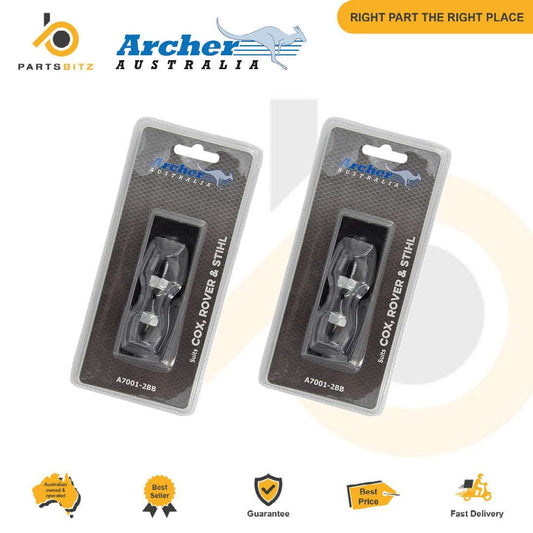 4 x Blades & Bolts fits 18" 20" Rover Rear Catcher Lawn Mowers A01118K A00672K - Parts bitz