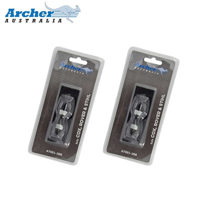 4 x Blades & Bolts fits 18" 20" Rover Rear Catcher Lawn Mowers A01118K A00672K - Parts bitz