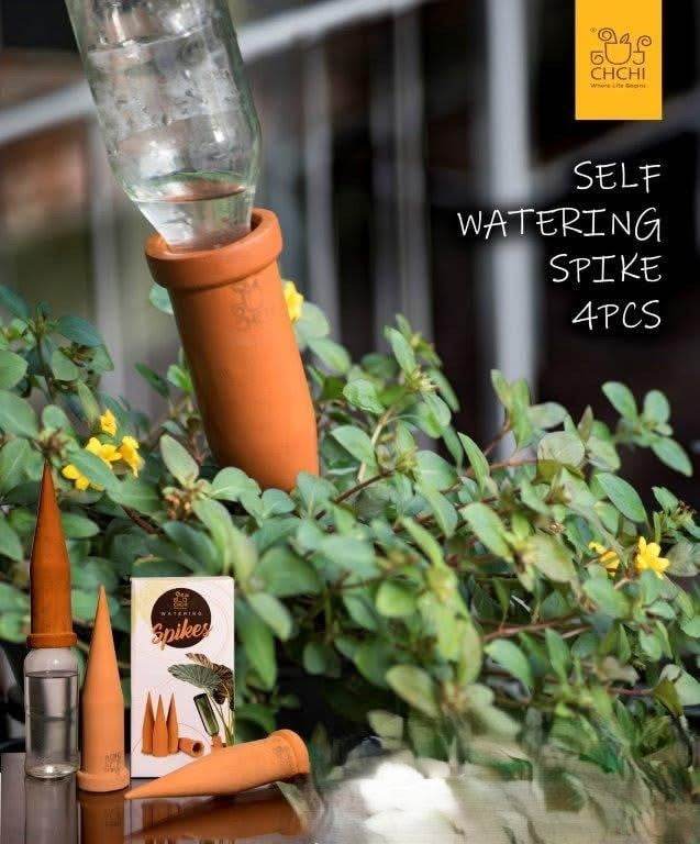 4 X Clay Terracotta Plant Self Watering Spikes ECO Friendly - Parts bitz