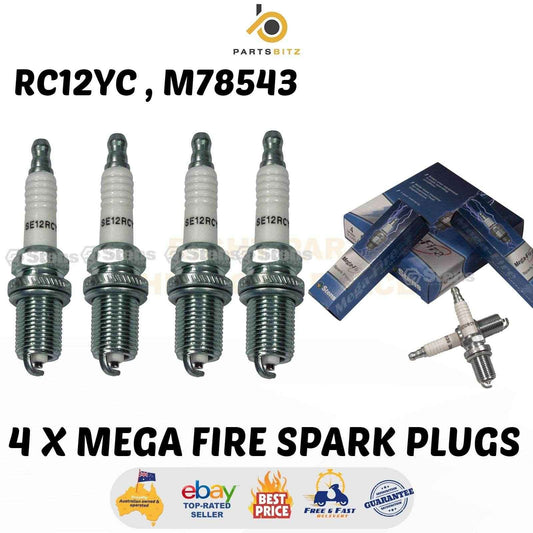 4 X Spark Plug Mega Fire RC12YC M78543 - Parts bitz