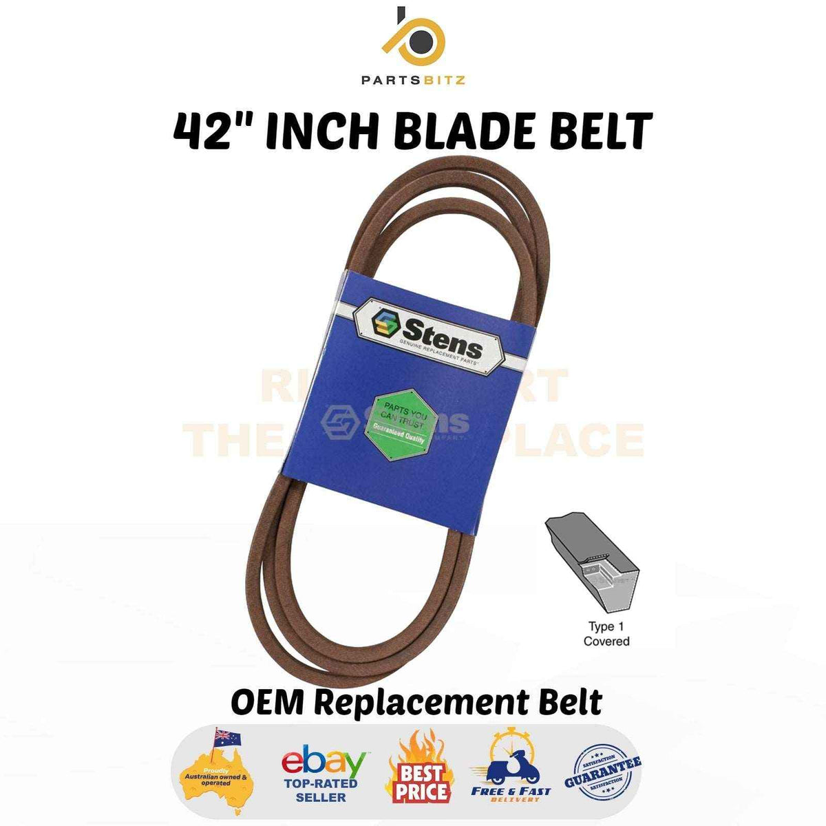42" Inch Blade Belt Fits Cub Cadet Rover Mtd Ride on Mowers 754-04060 954-04060 - Parts bitz