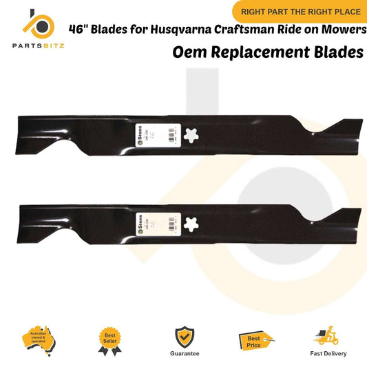 46" Blades for Husqvarna Craftsman Ride on Mowers 532 40 53 80 405380 594892801 - Parts bitz