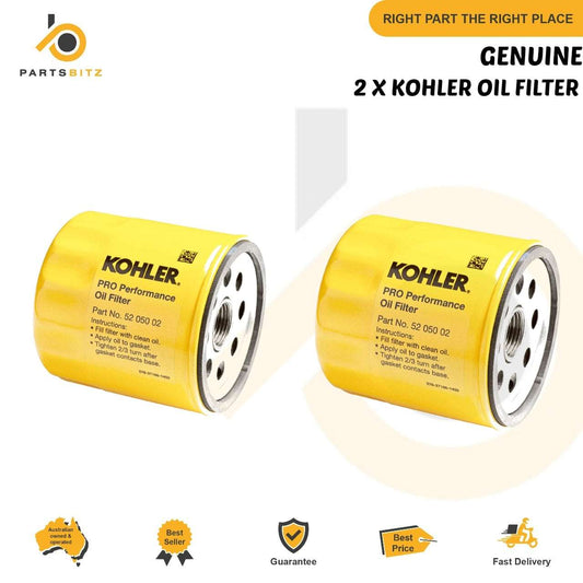 2 X Genuine Kohler Oil Filter 5205002 , 52 050 02-S , 25 050 34-S