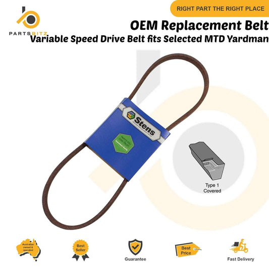Variable Speed Drive Belt fits Selected MTD Yardman Mowers 754-0370 , 954-0370