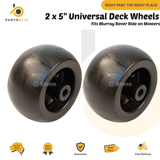 2 x 5" Universal Deck Wheels Fits Murray Rover Mowers 425620x92A 42581x50D