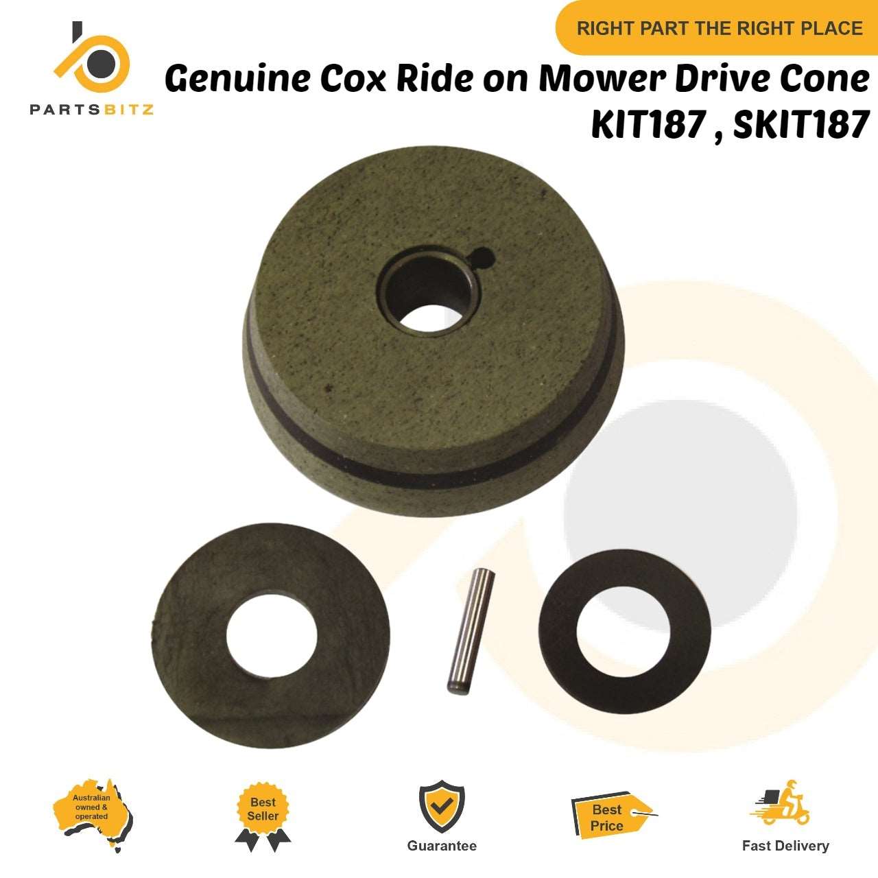 Genuine Cox Ride on Mower Drive Cone KIT187 , SKIT187