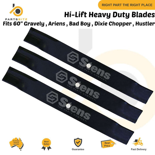 60" Hi Lift Heavy Duty Lawn Mower Blades Suits Gravely , Ariens 09081200 08979600