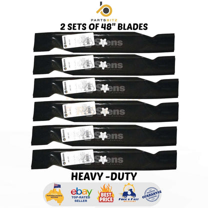 6 X Blades 48" for Selected Husqvarna , Craftsman Mowers 532 18 00 54 - Parts bitz