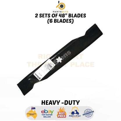 6 X Blades 48" for Selected Husqvarna , Craftsman Mowers 532 18 00 54 - Parts bitz