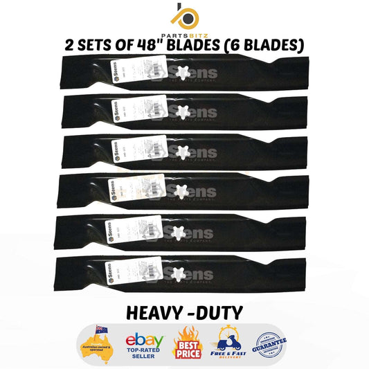 6 X Blades 48" for Selected Husqvarna , Craftsman Mowers 532 18 00 54 - Parts bitz