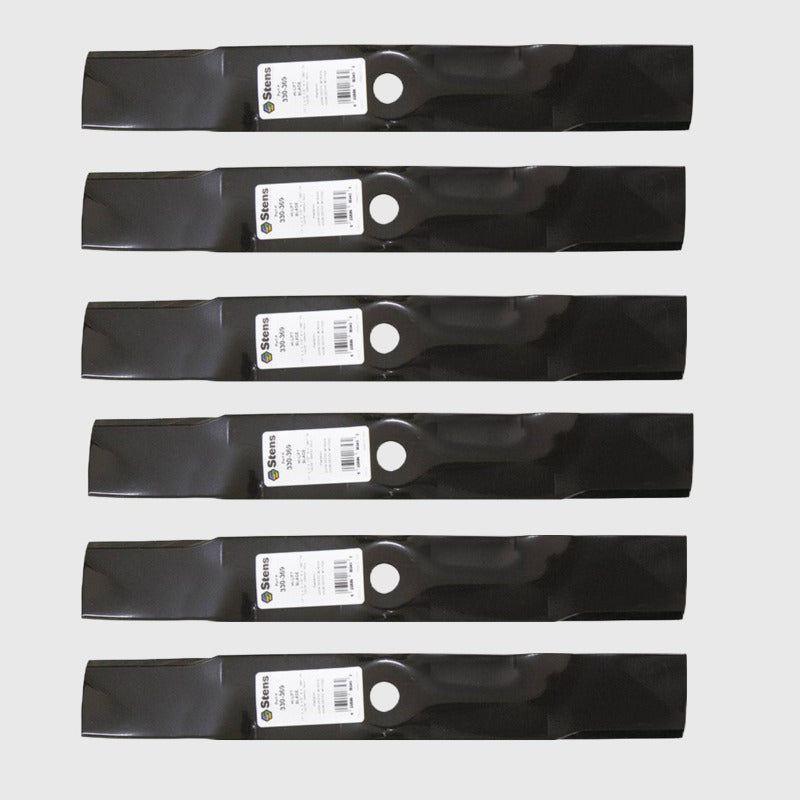 6 X Blades For 48" John Deere Mower M145476 M127673 M127500 LT180 GX335 - Parts bitz