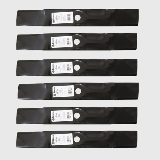 6 X Blades For 48" John Deere Mower M145476 M127673 M127500 LT180 GX335 - Parts bitz