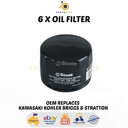 USA Made 6 X Oil Filter for Kawasaki Kohler Briggs & Stratton 49065-7007