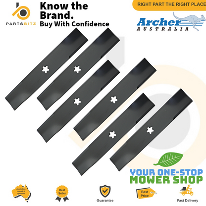 6X 42" Blades for Husqvarna Ride on Mower YTH2242TD , EZ4217 , EZ4220 , FEZ4216 - Parts bitz