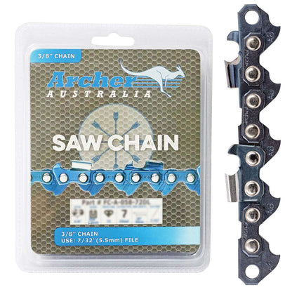 Archer Chainsaw Chain 72DL 3/8 .058 Semi Chisel fit 20" Bar Husqvarna 357XP 455R