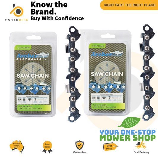 2X Genuine Archer Chainsaw Chain 3/8″ LP .043″ 50DL Semi Chisel fits Stihl MS170