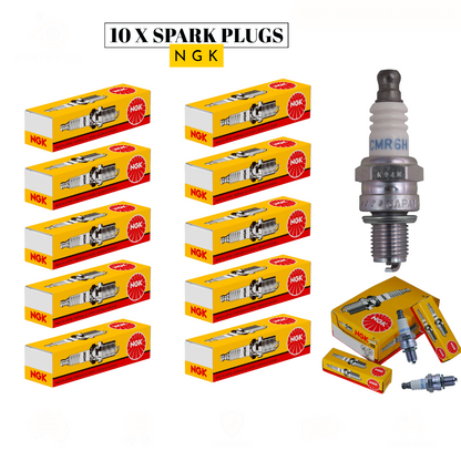 10 X Genuine NGK CMR6H Spark Plug For Husqvarna , Stihl Trimmer Blowers