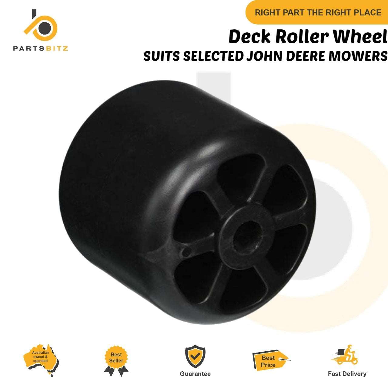 Deck Roller Wheel Suits Selected John Deere Mowers M115245 - parts bitz - #shop_name# -STENS