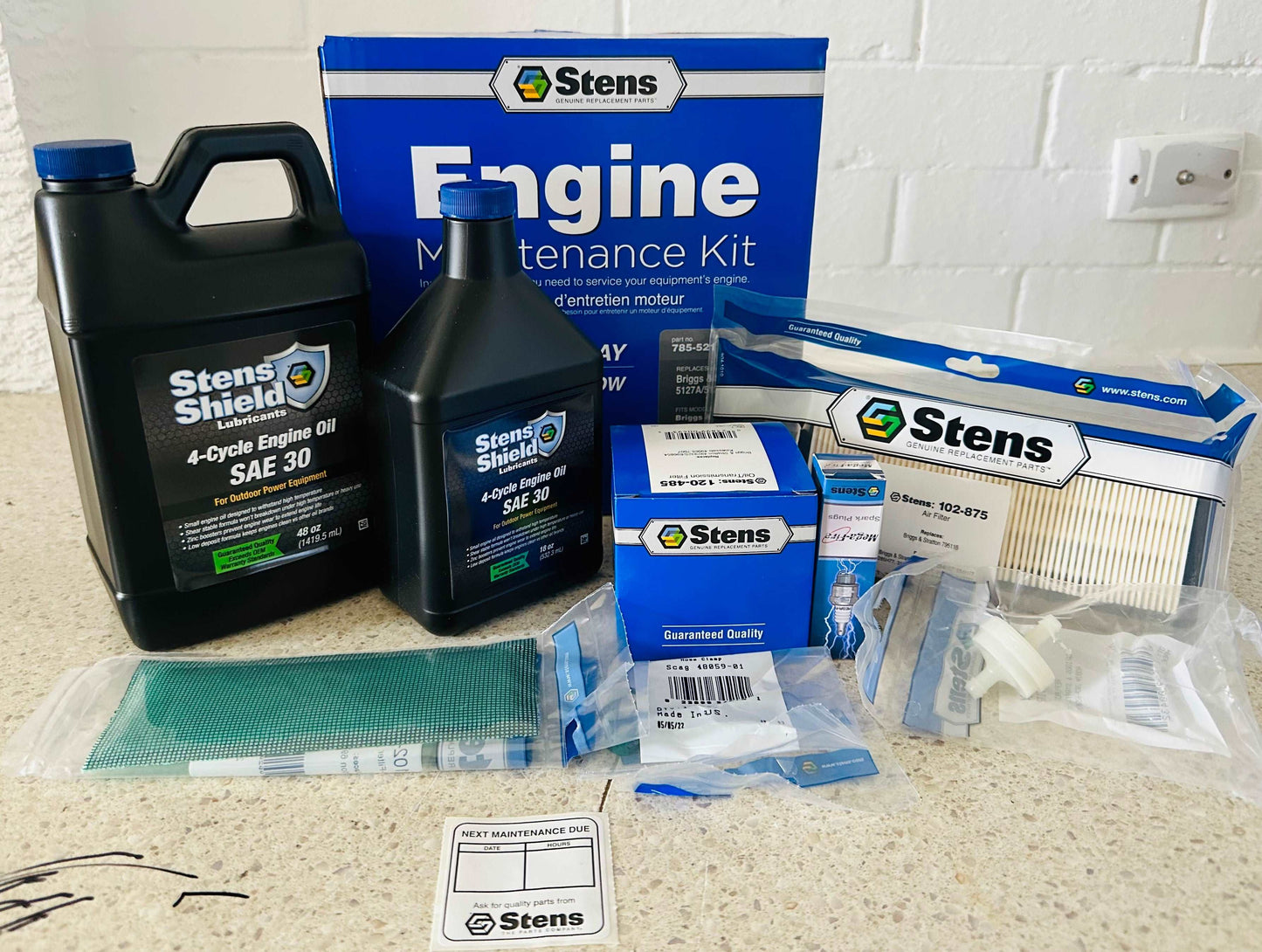 Stens Maintenance Kit for 15.5 17 17.5HP Briggs & Stratton Motors 492932S 698083