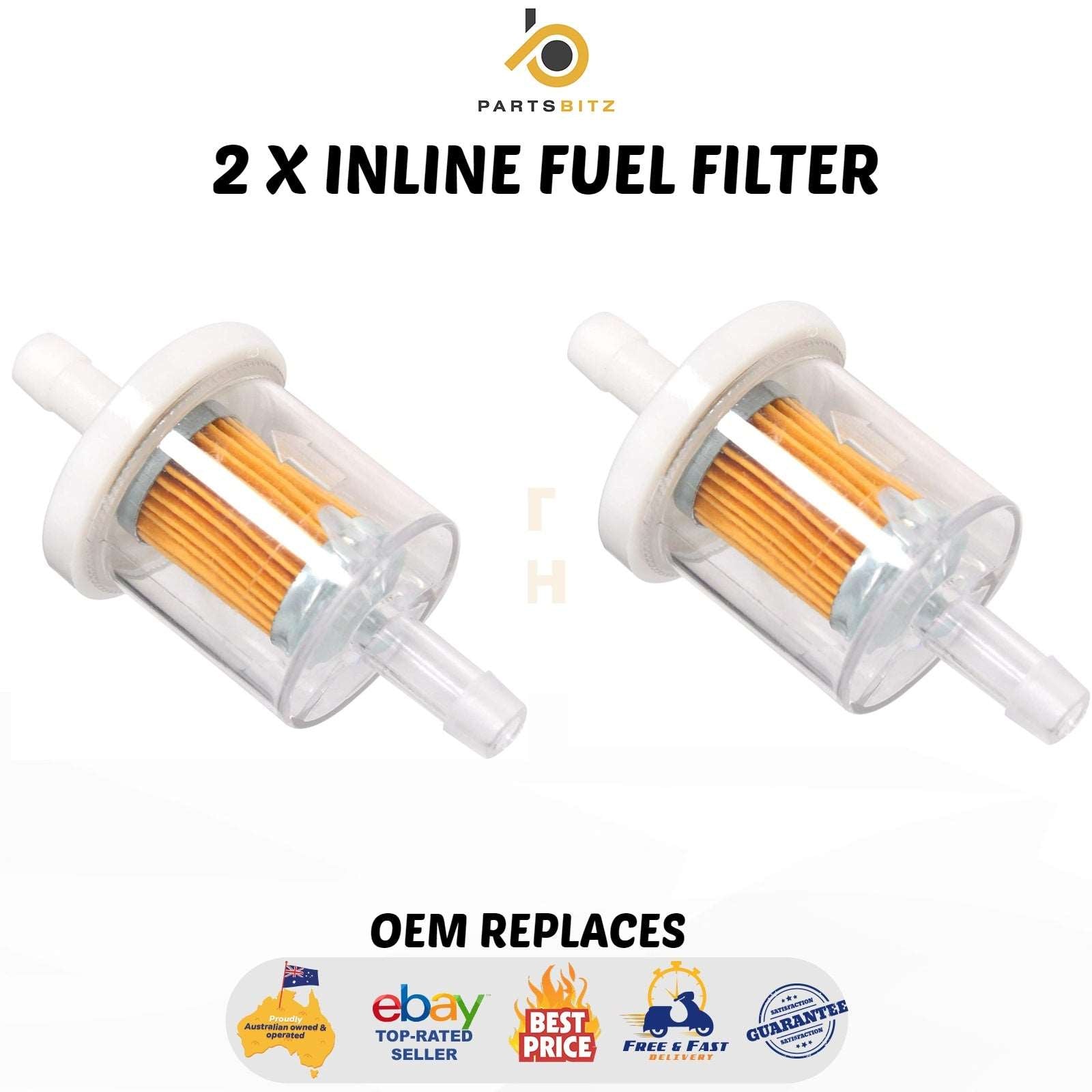 2 X Inline Fuel Filter for Gravely , Husqvarna , Tecumseh , Toro , Bobcat