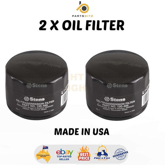 USA Made 2 X Oil Filters Fits Briggs & Stratton 492932 492058 492932