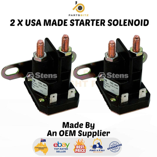 USA Made 2 X Starter Solenoid Suits  John Deere Mowers AM138068