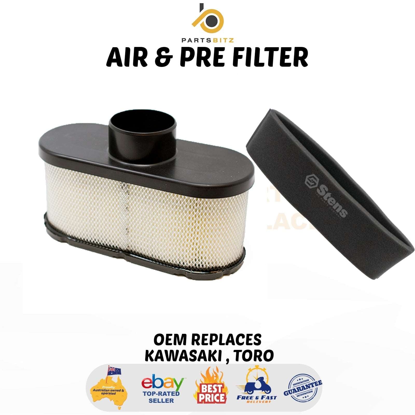 Air & Pre Filter Suits Kawasaki FS481 - FS730V Toro Mowers 11013-7049 11013-7046