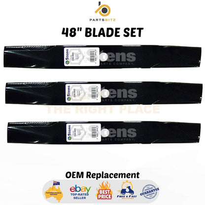 48" Blade Set Suits Kubota 76505-11550 Ride on Mowers