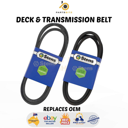 Deck & Transmission Belt Suits John Deere 42" Ride on Mower GX20072 GX20006