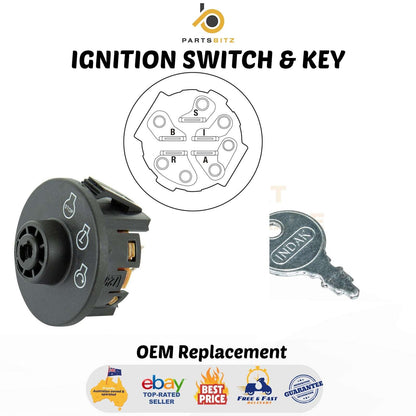 USA Made Ignition Switch & Key Suits Selected Toro Exmark Mowers 117-2221