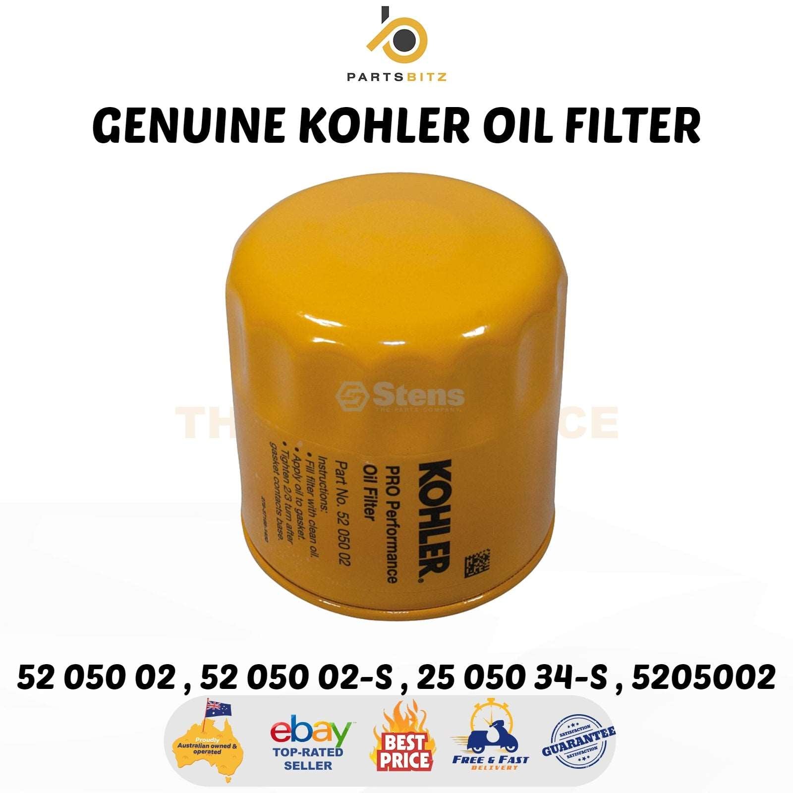 Genuine Kohler Oil Filter 52 050 02 , 52 050 02-s , 25 050 34-S , 5205002