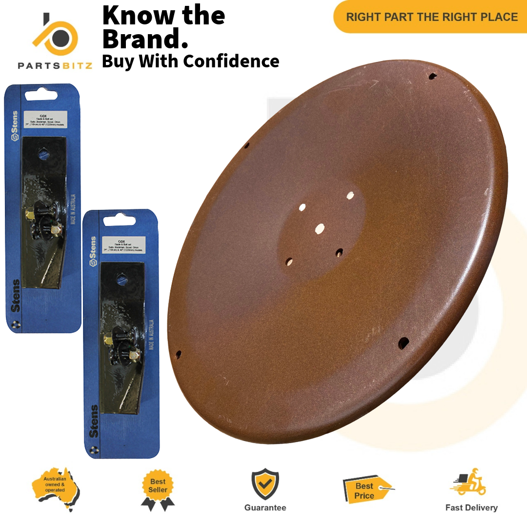 Blade Disc & Australian Made Blades Suits Cox Mower 28" Inch AM76H7 SKIT33