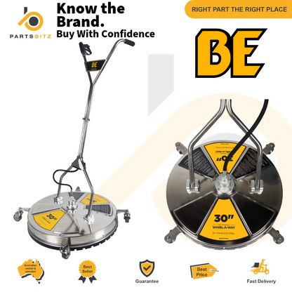 BE Professional Surface Cleaner 30″ 5000PSI Stainless Whirl-A-Way