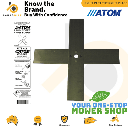 Genuine Atom Edger Blade fits Honda Atom 43105 43089 550 Deluxe 101 103 104 410 - Lawn Mower Blades - 23.50 - Lawn Mower Blades