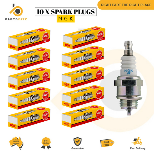 10 X Genuine NGK BPMR4A Spark Plug For Kawasaki , Toro