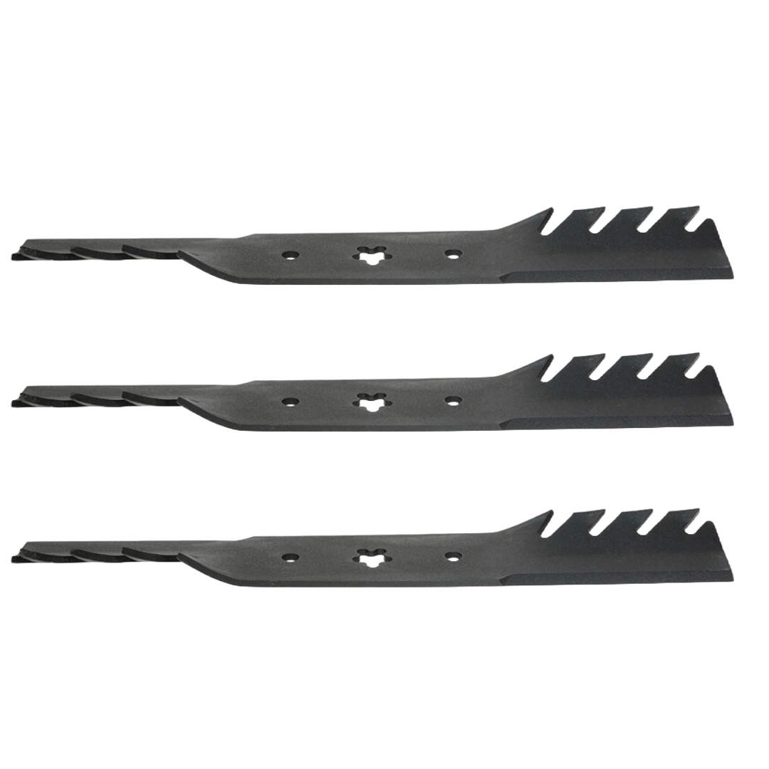 3 X Toothed Blades for Husqvarna Front Engine Models Mower fits 50" 532 13 73 80